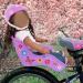Ride Along Dolly Doll Bicycle Seat - Purple with DIY Decals | Fits Standard Dolls & Stuffed Animals - Buy Online on GoSupps.com