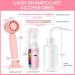 Buqikma Lash Cleaning Kit - Eyelash Extension Cleanser 60ML Lash Shampoo & Rechargeable Fan Dryer | Ultimate Lash Care & Makeup Cleansing in Pink - Buy Online on GoSupps.com