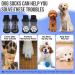 Eyein Anti-Slip Dog Socks Paws Stop Licking - 3 Pairs Thick Dog Socks with Grips & Adjustable Strap for Hardwood Floor Indoor Walking Dog Socks Injured Paw Protector for Puppy Small Medium Large Dogs M Black(pack of 6) - Buy Online on GoSupps.com