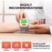 Accurate Wrist Blood Pressure Monitor with Adjustable Cuff for Home Use - 2x120 Memory, Backlight LCD Display, Carrying Case - White+Orange - Buy Online on GoSupps.com