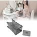 Makeup Cotton Holder Rose Flower ABS Practical Storage Box Large Capacity for Home (Transparent Grey) - Buy Online on GoSupps.com