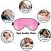 Breast Cancer Awareness Sleep Mask | Pink Ribbons Double-Sided Eye Mask - Soft Adjustable & Perfect for Sleep | Reduce Eye Edema - Buy Online on GoSupps.com