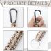 5-Piece Paracord Key Rings with Carabiner Hook | Ideal for Cycling Mountaineering Camping & Outdoor Activities - Buy Online on GoSupps.com