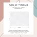 C-Queen Non-Tearing Cotton Pads for Makeup Removal & Facial Cleansing - 500 Count Thin, Chemical-Free & Lint-Free for Sensitive Skin - Buy Online on GoSupps.com