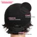 Rebecca Fashion Short Pixie Cut Lace Front Human Hair Wig for Black Women - 13x5.5x0.5, Side Part, Daily Wear - 1B - Buy Online on GoSupps.com