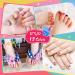 ETYJO Girls Nail Varnish Sets Kids - 12 Colors Glitter Peel-Off Nail Polish For Kids Non-Toxic Childrens Nail Varnish Quick Dry Nail Polish Sets For Girls Teens Gift Kit - Buy Online on GoSupps.com