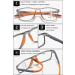 Vevesmundo Shitlill Progressive Multifocus Sport Glasses for Men & Women | Lightweight TR90 Design Gray & Orange 2.5X Magnification - Buy Online on GoSupps.com