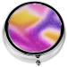 Colorful Starlight Mini Round Pill Box - 3 Compartment Travel Organizer for Home & Office Use - Buy Online on GoSupps.com