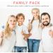 Toothbrush Covers Family Pack - Travel Caps for Electronic & Manual Toothbrushes | 4-Color Protector for Adults & Kids - Buy Online on GoSupps.com