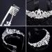 Silver Tiara Crown Crystal Headband with Combs for Bride Wedding Prom - Silver/Clear Crystal Tiara Headband for Women and Girls - Buy Online on GoSupps.com