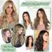 FINE PLUS 20 Clip In Hair Extensions - Mixed Brown Highlight, Synthetic Fiber, Long Wavy Curly, Double Weft, Full Head, Honey Brown Balayage - 4PCS - Buy Online on GoSupps.com