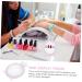 Lurrose 1Pc nail display board nail art polish holder manicure nail acrylic nail art display holder Polish Mix nail mixing para u as Manicure Display Board cosmetic extend abs Pink - Buy Online on GoSupps.com