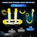 Toddler Safety Harness with Lock and Anti Lost Wrist Link, Reflective Tape Liner - Yellow Leash (6.5ft) - Buy Online on GoSupps.com