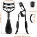 Sibba Professional Eyelash Curler with 10 Extra Silicone Pads - No Pull & Suitable for All Eye Shapes - Glossy Black - Buy Online on GoSupps.com