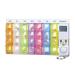 Edoso tablet box for 7 days with alarm |Medicine box Pill dose 1 week with timer and alarm clock for memory |German description |Reinforced alarm tone |Colored tablet containers