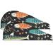Blue Green Fishes Hair Towel 2 Pack | Super Absorbent Quick Dry Hair Turbans for Women & Girls - Perfect for Travel & Daily Use - Buy Online on GoSupps.com