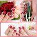 Gel Nail Stickers Cuttable Semi Cured Gel Nail Strips Self-Adhesive Full Nail Wraps Nail Polish Stickers for Professionals Beginners (UV Lamp Required but Not Included) Dark Red - Buy Online on GoSupps.com