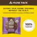 Munk Pack Protein Cookie | 16 Grams of Protein | Soft Baked | Contains Fiber | Plant Based & Vegan Snacks | Soy  Dairy & Gluten Free | Non-GMO | On the Go | Double Dark Chocolate | 12 Pack Double Dark Chocolate 12 Count (P - Buy Online on GoSupps.com