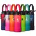 Farsea Insulated Water Bottle With Paracord Handle, Protective Silicone Boot and 2 Lids (Straw Lid & Spout Lid), Stainless Steel Water Bottle Wide Mouth, Double Wall Sweat-Proof BPA-Free, 18 oz 18 oz Coral/Punch
