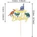 Dinosaur Birthday Cake Toppers - 1 Piece Roar Rex Decoration for Boys & Kids - Gold Dino Accessories for Baby Shower & Party - Buy Online on GoSupps.com