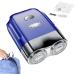 Men's Electric Shaver | Waterproof Men Shaver USB Rechargeable Quiet Automatic Beard Grooming Trimmer for Camping Business Trip Journey Blue - Buy Online on GoSupps.com