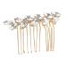 Didiseaon Fashionable Diamond Hair Accessories Hair Clip Wedding Hair Accessories Hair Pin Hair Barrettes Wedding Decor Women Headpiece Hair Comb Bride Crystal Girl