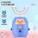 ZZCC Ultrasonic Kids Electric Toothbrush - U Shape design, Whitening, Waterproof, 3 Gear Speed, Ages 3-12 (Blue-Mini Pig) - Buy Online on GoSupps.com