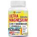 Magnesium Supplement 420mg for Sleep Support Muscle Recovery with Vitamin B6 and Manganese Glycinate Malate Citrate Oxide Taurinate High Absorption Vegan Gluten Free 120 Capsules Capsules