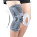 Knee Braces Knee Support (Grey-M) for Knee Pain Sports Workout Arthritis ACL Joint Pain Relief