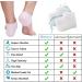 8-Piece Plantar Fasciitis Relief Pads Gel Cushions & Silicone Heel Socks - Black & White - Ideal for Heel Pain Cracked Heels & Achilles Tendon Inflammation - Buy Online on GoSupps.com