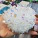 Home Decoration 1pcs 400-500g Crystal Minerals Natural Electroplated Aura Angel Clear Quartz Crystal Cluster for Home Decoration s Home Collections