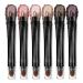 LUXAZA 6PCS Eyeshadow Stick Set,Shimmer Pearl Pink And Neutral Brown Metallic Eyeshadow Pencil Crayon Eye Brightener Makeup With Smudge Proof,Long Lasting Cream Eye Shadow And Eyeliner Pen Set B01-Rose Pink