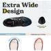 FitVille Extra Wide Walking Shoes for Men - Arch Support Sneakers for Flat Feet - Heel Pain Relief - 10.5 Wide - Black - Buy Online on GoSupps.com