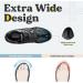 FitVille Men's Extra Wide Walking Shoes - XX-Wide Black | Arch Support, Heel Pain Relief, Flat Feet | Rebound Core Technology - Buy Online on GoSupps.com