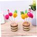 Warmhm 40pcs Cake Picks Baby Shower Cake Toppers Dessert Toppers Cupcake Party Picks Wedding Cupcake Toppers Food Party Picks Birthday Cake Decoration Bamboo 3d Plug in Dessert Table - Buy Online on GoSupps.com