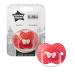 Tommee Tippee Little London Pacifier for Girls | BPA Free | 6-18 Months | Symmetrical Shape | Red - Buy Online on GoSupps.com