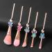 HTPARY 5Pcs Stitch Makeup Brush Set - Pink-B Stitch Theme Cosmetic Brushes for Powder, Eyeshadow, Blushes, Lips - Portable and Lovely Gifts for Girls and Women - Buy Online on GoSupps.com