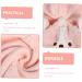 WOONEKY Cartoon Dry Hair Cap Caps Hair Bonnet Towel Bath Hat Adorable Dry Hair Hat Quick Drying Bath Cap Comfortable Drying Hat Coral Fleece Hair Hat Bath Water Absorbent Drying Hat Pink Pink 60x21cm - Buy Online on GoSupps.com