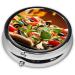 Buy Large Round Pill Box - 3 Compartment Portable Travel Medicine Organizer for Vitamins & Tablets | International Shipping Available - Buy Online on GoSupps.com