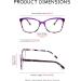 FEISEDY Square Progressive Multifocus Reading Glasses B2690 - Purple 1.5x | Blue Light Blocking & Anti-fatigue | International Shipping Available - Buy Online on GoSupps.com