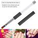 Ycyan 2Pcs Oval Flat UV Gel Nail Brush Set | Professional Rhinestone Handle Nail Art Design Brushes - Buy Online on GoSupps.com
