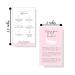 Lash Extension Aftercare Cards | 50 Pack Business Card Size 3.5x2 | Eyelash Extension Supplies in White & Light Pink Design - Boutique Marketing LLC - Buy Online on GoSupps.com