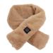 ZIXYQOL soft electrically heated plush bowl outdoor activities in winter intelligent temperature control daily journey fast warming heat brown