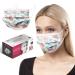 HARD 100 pieces Disposable Face Masks | Made in Germany | Type IIR & CE certified | Breathable Triple Layer - Filtration 99 78% | Elastic Earloops | Mouth Cover - Adults - Flower 100 Piece standard size (17 5 cm x 9 5 cm) Flower
