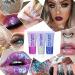 4 Colors Body Glitter Gel - Long Lasting Holographic Makeup for Festivals Raves & Concerts | Eye Lip Hair & Nail Accessories - Gold Pink Silver White - Buy Online on GoSupps.com