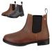 Suedwind Footwear Chelsea Boot "Nova Jodhpur Winter" |Comfortable ankle boots made of real leather |Shoe slip boots in waxy-oily cowhide |Robust rubber sole |Teddyfell 37 EU brown