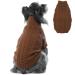 Hjumarayan dog sweater - simple & elegant sweater dog warm dog sweater medium -sized dogs with hole for leash beautiful dog sweater with legs for French bulldog (coffee XL) XL (breast 62cm back 46cm) coffee
