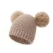 Unisex baby knitting hat baby streak children 3-15 years of warm knitting hat against frostbite toddler knitted beanie hat war winter knitting cap Cap beanie hats unit size beige