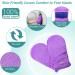 Hot & Cold Hand Therapy Gloves - Pain Relief for Arthritis, Carpal Tunnel & Hand Injuries - Microwavable & Freezable Mittens in Dark Gray & Purple - Buy Online on GoSupps.com