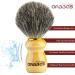 Anbbas Pure Badger Hair Shaving Brush with Wood Handle & Stand - 2in1 Wet Shaving Set for Men - Buy Online on GoSupps.com